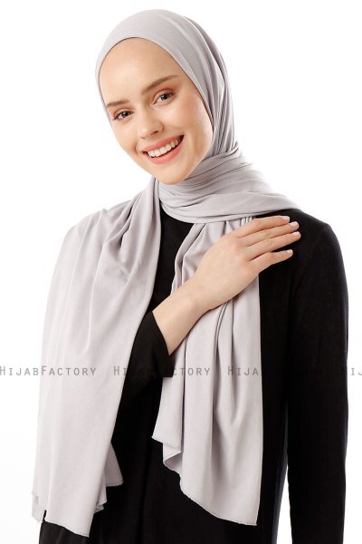 Neylan - Hellgrau Basic Jersey Hijab