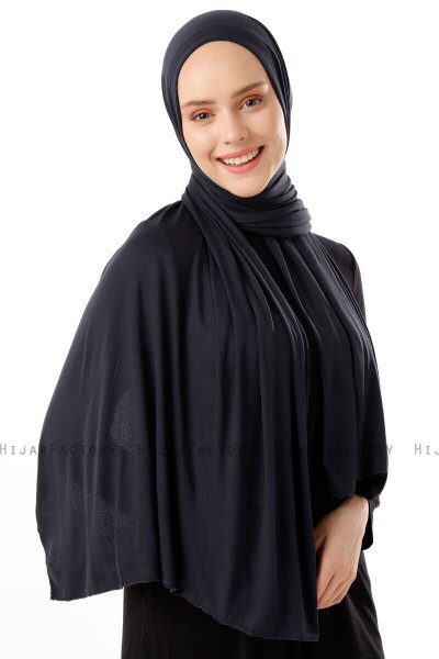 Neylan - Dunkel Navy Blau Basic Jersey Hijab