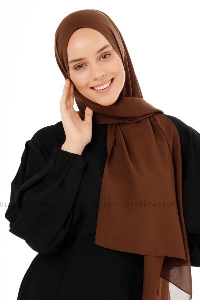 Esra - Braun Chiffon Hijab