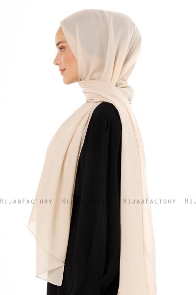 Esra - Nude Chiffon Hijab
