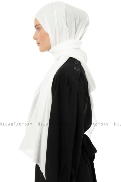 Esra - Creme Chiffon Hijab