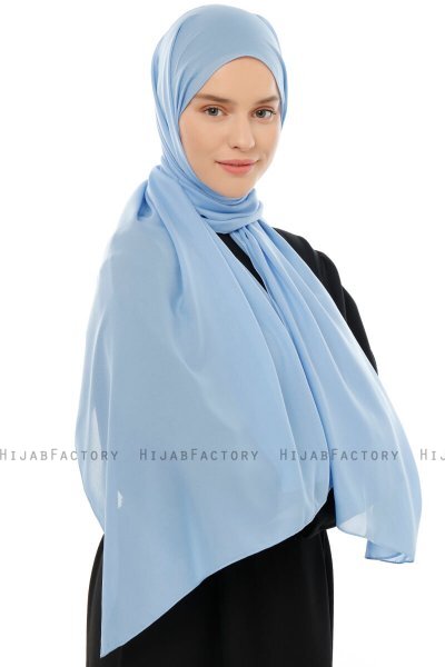 Esra - Hellblau Chiffon Hijab