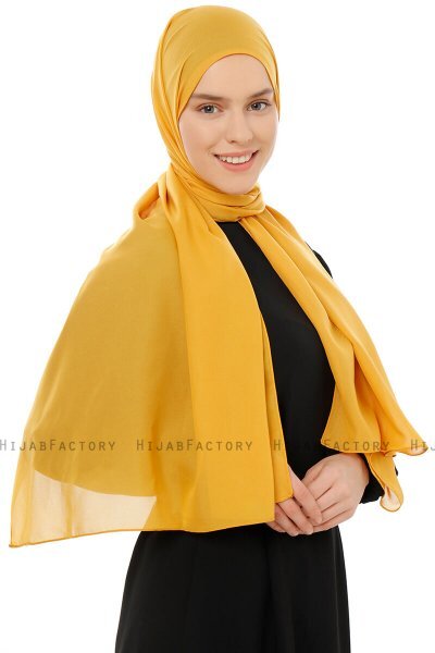 Esra - Senf Chiffon Hijab
