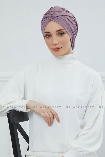 Amy - Lilac Baumwolle Turban