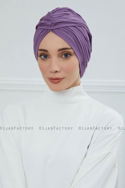 Amy - Violet Baumwolle Turban