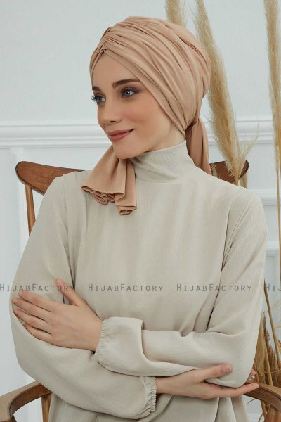 Amy - Sand Baumwolle Turban