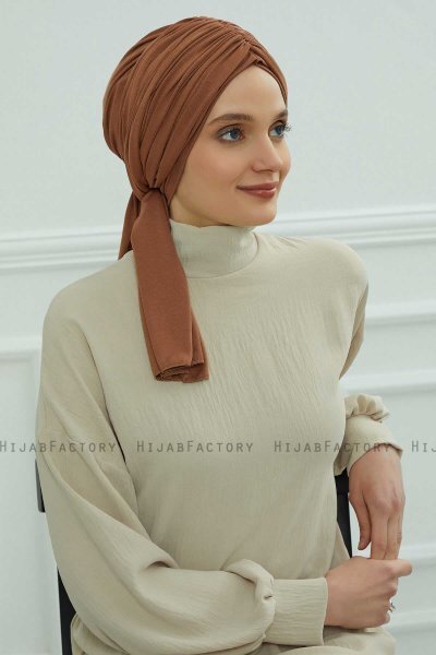 Amy - Caramel Baumwolle Turban