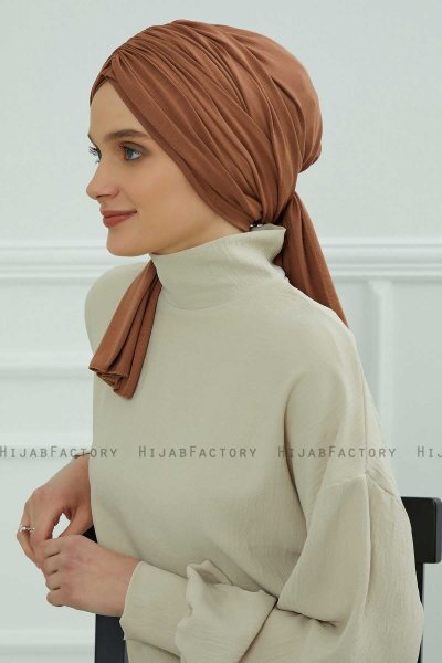 Amy - Caramel Baumwolle Turban