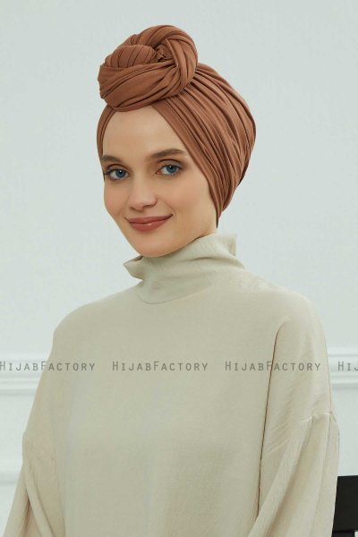 Amy - Caramel Baumwolle Turban