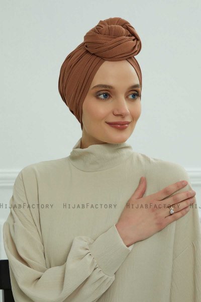 Amy - Caramel Baumwolle Turban