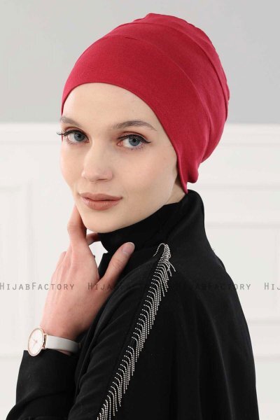 Stella - Bordeaux Baumwolle Turban