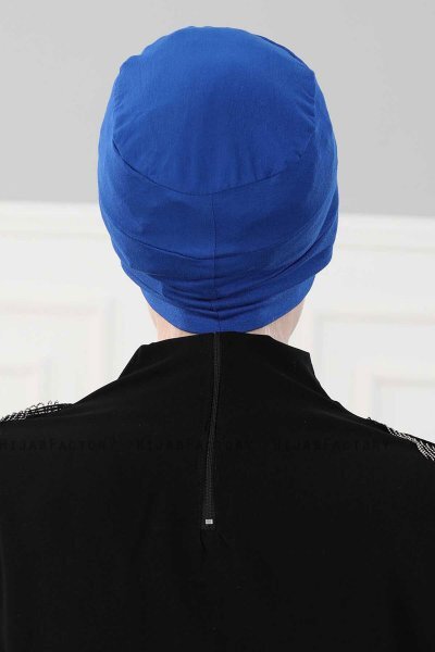 Stella - Blau Baumwolle Turban
