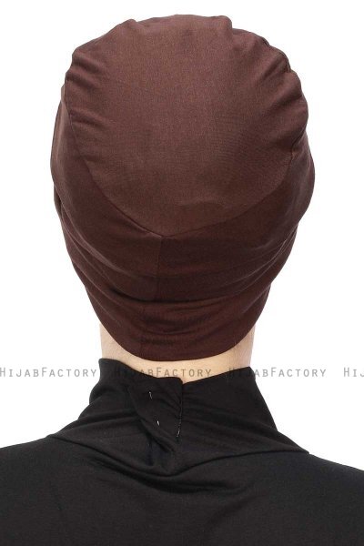 Stella - Braun Baumwolle Turban