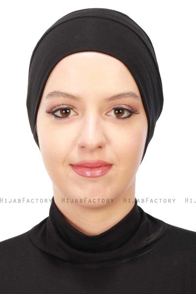 Stella - Schwarz Baumwolle Turban