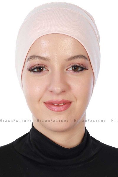 Stella - Altrosa Baumwolle Turban