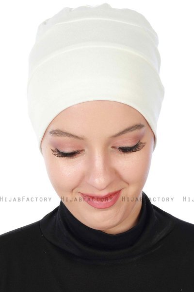Stella - Creme Baumwolle Turban