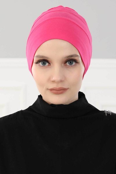 Stella - Fuchsie Baumwolle Turban