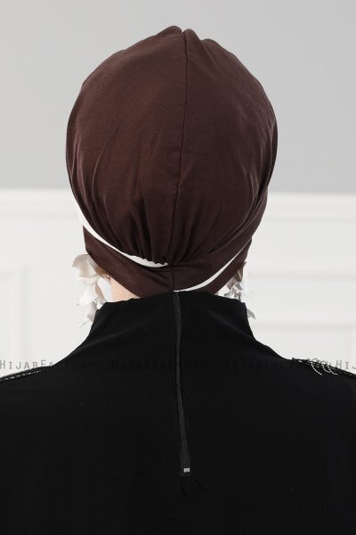 Elsa - Braun & Creme Baumwolle Turban