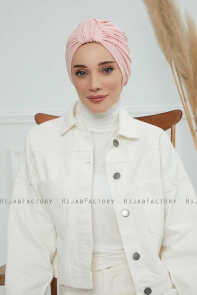 Laura - Altrosa Baumwolle Turban