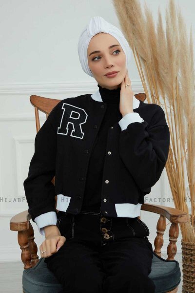 Laura - Weiß Baumwolle Turban