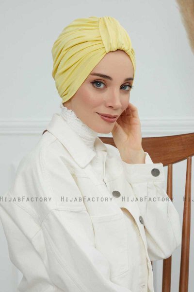 Laura - Gelb Baumwolle Turban