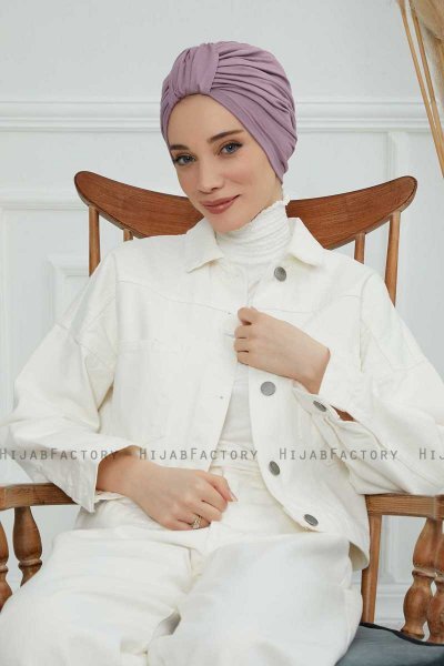 Laura - Lilac Baumwolle Turban