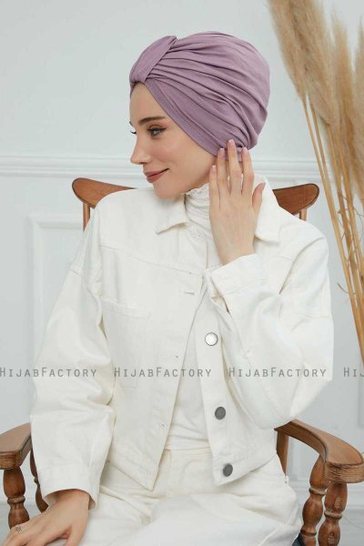 Laura - Lilac Baumwolle Turban