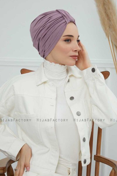 Laura - Lilac Baumwolle Turban