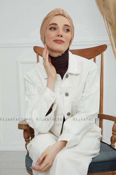 Laura - Sand Baumwolle Turban