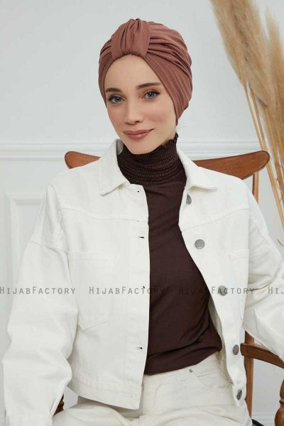 Laura - Caramel Baumwolle Turban