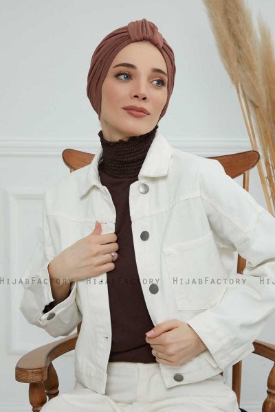 Laura - Caramel Baumwolle Turban