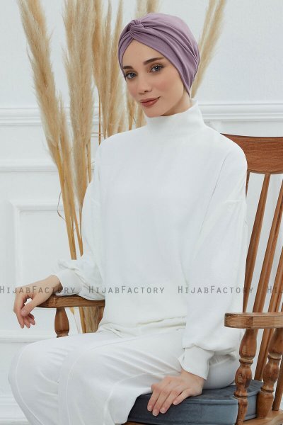 Astrid - Lilac Baumwolle Turban
