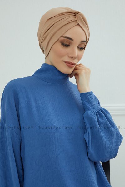 Astrid - Sand Baumwolle Turban