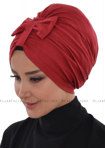 Agnes - Bordeaux Baumwolle Turban - Ayse Turban