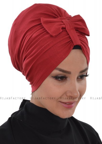 Agnes - Bordeaux Baumwolle Turban - Ayse Turban