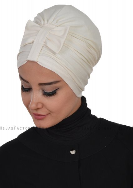 Agnes - Creme Baumwolle Turban - Ayse Turban