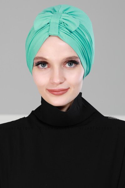 Agnes - Türkis Baumwolle Turban - Ayse Turban