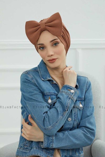 Julia - Caramel Baumwolle Turban