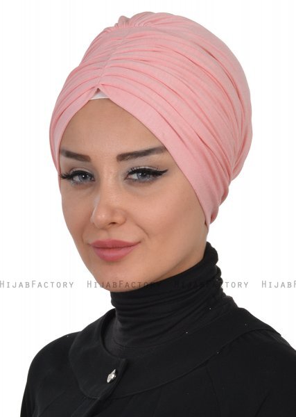 Wilma - Altrosa Baumwolle Turban - Ayse Turban