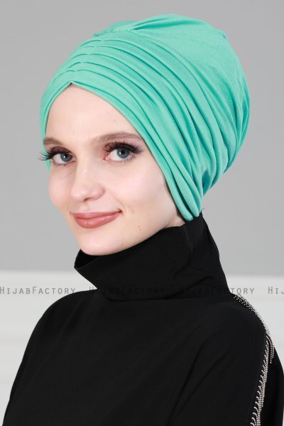 Wilma - Türkis Baumwolle Turban - Ayse Turban