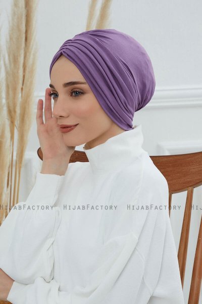 Wilma - Violet Baumwolle Turban