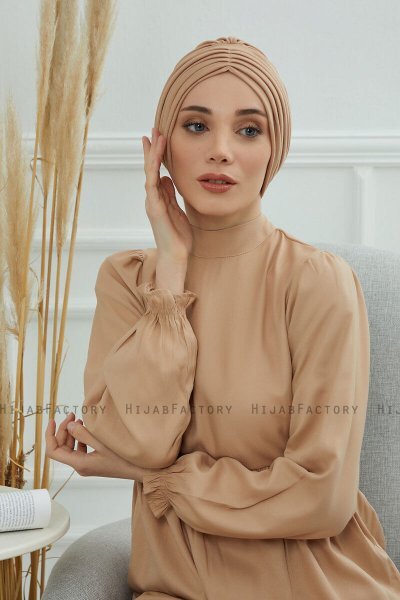 Wilma - Sand Baumwolle Turban