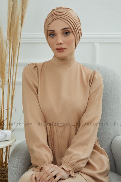 Wilma - Sand Baumwolle Turban