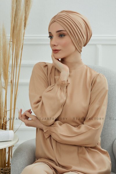 Wilma - Sand Baumwolle Turban