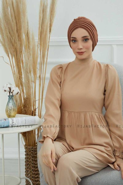 Wilma - Caramel Baumwolle Turban
