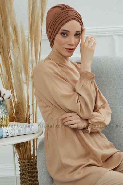 Wilma - Caramel Baumwolle Turban