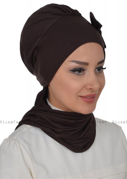 Bianca - Braun Baumwolle Turban