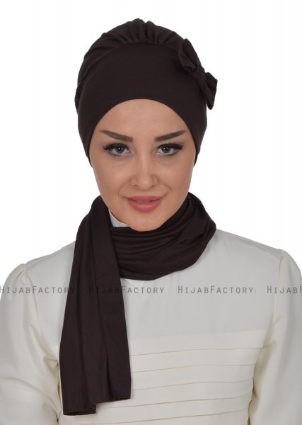 Bianca - Braun Baumwolle Turban
