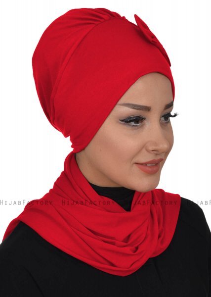 Bianca - Rot Baumwolle Turban