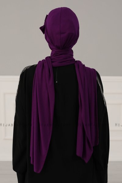 Bianca - Lila Baumwolle Turban